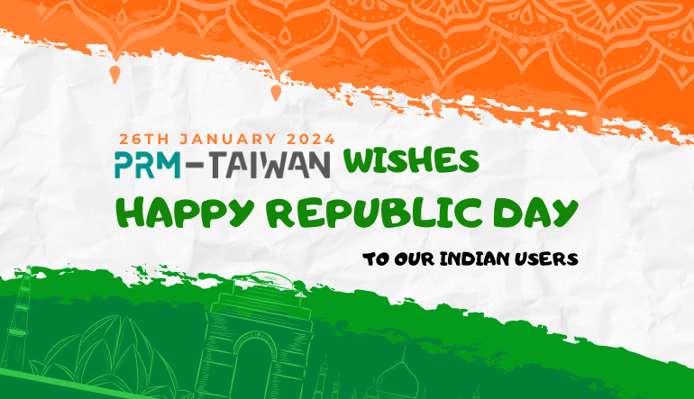 PRM-TAIWAN Wishes Happy Republic Day to Our Indian Friends!