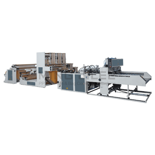 High Speed 3 Lines T-Shirt Bag Making Machine With Hot Slitting and Side Gusseting Unit