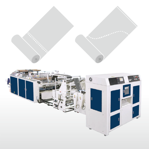 Полностью автоматическая высокоскоростная машина для изготовления пакетов с нижним швом и звездообразным швом в рулонах (пакеты с перфорацией и пакеты S-образной формы)/ SOSR-1000-R