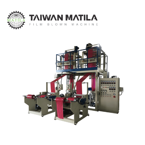 HDPE / LDPE Twin Head High Speed Blown Film Machine