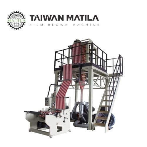 HDPE / LDPE Stripe Two Color Co-extrusion Blown Film Machine
