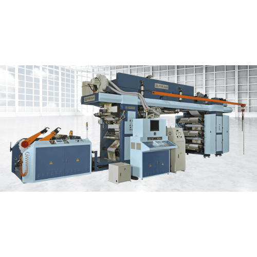 6-12 Цвета (CMYK) Высокоскоростная рулонная флексографическая печатная машина (доступна для печати CMYK)