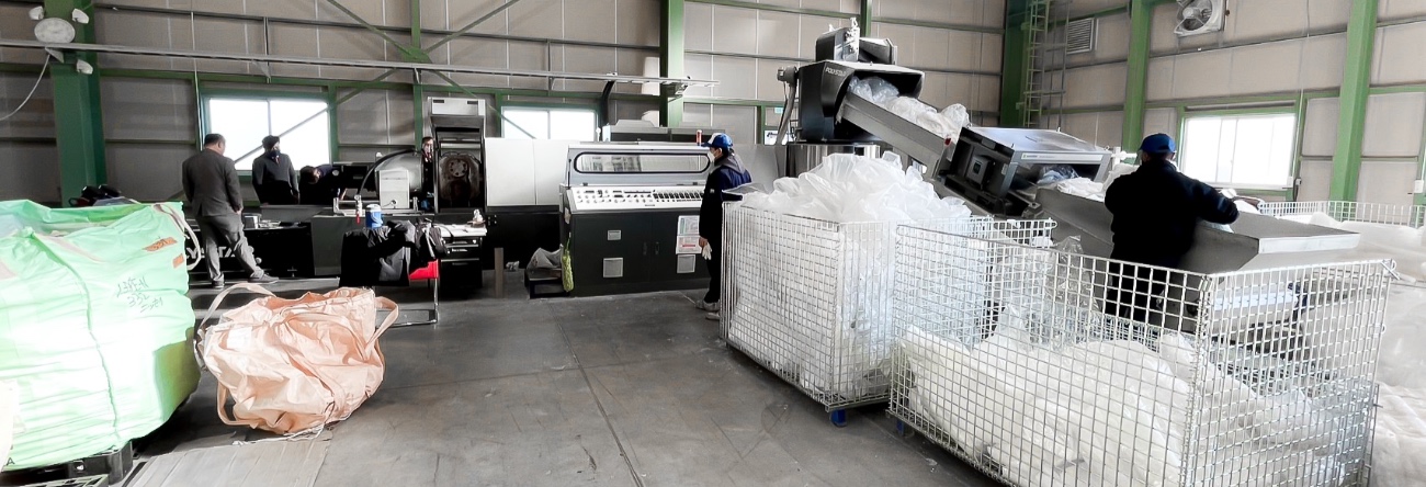 HDPE LDPE plastic packaging recycling line in Japan